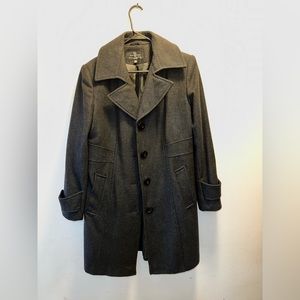 GC Collection by Gallery, Black Wool Coat, Petite Large